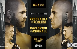 Xem trực tiếp UFC 295: Jiri Prochazka vs Alex Pereira ở đâu, kênh nào?