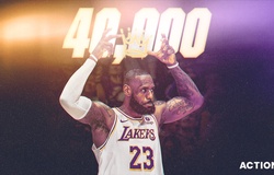 Siêu sao LeBron James trở thành cầu thủ đầu tiên trong lịch sử NBA ghi 40.000 điểm