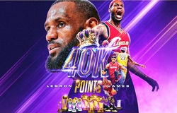 40 thống kê nhân dịp LeBron James cán mốc 40.000 điểm: Ngả mũ trước huyền thoại NBA (kỳ 1)