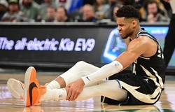 Giannis Antetokounmpo đổ gục dù không va chạm với ai: Bóng ma chấn thương che phủ Milwaukee Bucks