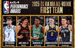 Công bố đội hình tiêu biểu All-Rookie NBA 2024: Victor Wembanyama và Chet Holmgren dẫn đầu