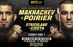 Lịch thi đấu UFC 302: Islam Makhachev vs Dustin Poirier