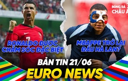 BẢN TIN EURO 2024 | Ngày 21/6 | Ronaldo sẽ được "chăm sóc đặc biệt", Mbappe trở lại đấu với Hà Lan?