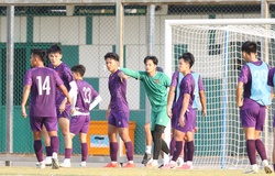 U19 Việt Nam động viên nhau, quyết tâm thắng U19 Lào