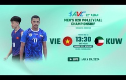 Link trực tiếp bóng chuyền U20 nam vô địch châu Á 29/7: Việt Nam vs Kuwait