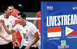 Link trực tiếp bóng chuyền nam SEA V.League ngày 23/8: Indonesia vs Philippines