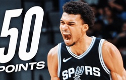 "Người ngoài hành tinh" Victor Wembanyama bùng nổ với 50 điểm, làm nên lịch sử San Antonio Spurs