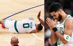 Jayson Tatum đổ gục dù không va chạm với ai, đương kim vô địch NBA Boston Celtics gặp khó tại Playoffs