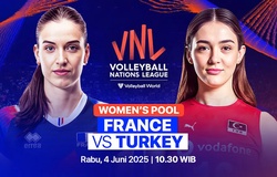 Link trực tiếp giải bóng chuyền VNL 2025 hôm nay: Pháp vs Thổ Nhĩ Kỳ