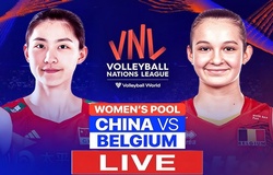 Link trực tiếp giải bóng chuyền VNL 2025 hôm nay: Trung Quốc vs Bỉ