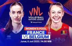 Link trực tiếp giải bóng chuyền VNL 2025 hôm nay: Pháp vs Bỉ