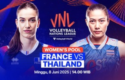 Link trực tiếp giải bóng chuyền VNL 2025 hôm nay: Thái Lan vs Pháp