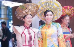 Bích Thuỷ gây ấn tượng mạnh trong tà áo dài, toả sáng màn trình diễn hoa khôi VTV Cup 2025