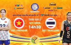 Link trực tiếp tranh hạng 5 bóng chuyền VTV Cup hôm nay 5/7: U21 Việt Nam vs U21 Thái Lan