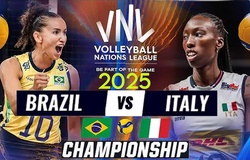 Link trực tiếp Chung Kết bóng chuyền VNL 2025 hôm nay: Brazil vs Ý