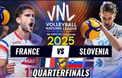 Link trực tiếp Tứ kết bóng chuyền VNL 2025 hôm nay: Pháp vs Slovenia