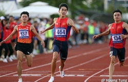 "Nhân tố bất ngờ" lật đổ "vua tốc độ" Ngần Ngọc Nghĩa ở chung kết 100m nam Vô địch điền kinh quốc gia