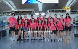 Đội tuyển bóng chuyền nữ Việt Nam khởi hành tới Thái Lan sẵn sàng cho giải vô địch thế giới