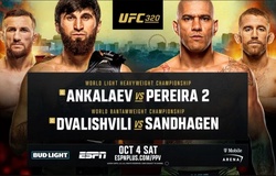 Lịch thi đấu UFC 320: Ankalaev vs Pereira 2, Dvalishvili vs Sandhagen