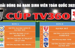 8 đội bóng miền Trung tranh tài ở vòng loại Giải bóng đá nam sinh viên toàn quốc năm 2025 - Cúp TV360