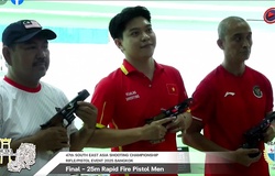 Bắn súng Việt Nam có thêm HCV khi áp đảo nội dung 25m súng ngắn bắn nhanh ở giải Đông Nam Á