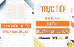 Link trực tiếp VCK bóng chuyền hạng A hôm nay: Hà Tĩnh vs BTL CSCĐ