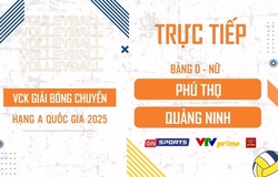 Link trực tiếp VCK bóng chuyền hạng A hôm nay: Quảng Ninh vs Phú Thọ