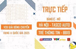 Link trực tiếp VCK bóng chuyền hạng A hôm nay: Hà Nội Tasco Auto vs Trẻ Binh Chủng Thông Tin - BĐ19
