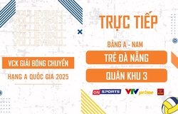 Link trực tiếp VCK bóng chuyền hạng A hôm nay: Trẻ Đà Nẵng vs Quân Khu 3