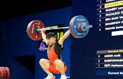Cử tạ Việt Nam tạm dẫn đầu khu vực ở Đại hội Thể thao Trẻ châu Á