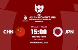 Link trực tiếp tranh hạng 3 giải bóng chuyền U16 vô địch châu Á: Trung Quốc vs Nhật Bản