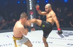 Muhammad Mokaev tung cú "đá đôi" knockout đối thủ tại Brave CF 100