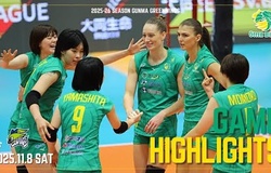 Highlight bóng chuyền VĐQG Nhật Bản Gunma Green Wings vs Hisamitsu Springs: Dấu ấn Thanh Thuý