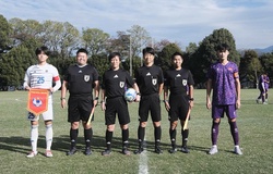 U17 Việt Nam hòa đội bóng đại học ở Nhật Bản