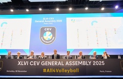 Liên đoàn bóng chuyền châu Âu họp Đại hội thứ 46 tại Paris