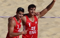 Bộ đôi anh em người Anh lần đầu tiên góp mặt ở giải vô địch thế giới bóng chuyền bãi biển