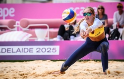 Ukraine giành tấm vé đầu tiên vượt qua vòng bảng giải bóng chuyền bãi biển VĐTG