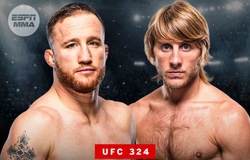 Justin Gaethje tranh đai tạm thời hạng nhẹ với Paddy Pimblett ở UFC 324