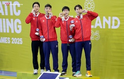 Kình ngư 17 tuổi toả sáng giúp bơi Việt Nam bứt phá giành HCV 4x200m nghẹt thở