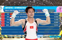 Khánh Phong rơi nước mắt trên bục vinh quang SEA Games 33