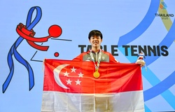 Izaac Quek chưa muốn dừng lại sau khi bảo vệ cú “ăn ba” bóng bàn SEA Games 33