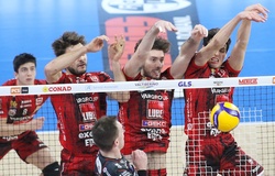 Lube Altalenante gục ngã 1-3 trên đất Umbria, chia tay Coppa Italia SuperLega
