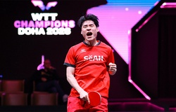 Jang Woojin vỡ òa cảm xúc trong lần đầu đánh bại Alexis Lebrun tại WTT Champions Doha 2026