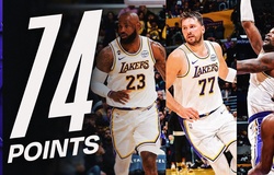 Bộ ba siêu sao Luka Doncic, LeBron James, DeAndre Ayton toả sáng: Lakers thắng đậm trên sân nhà