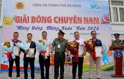 21 đội tranh tài sôi nổi giải bóng chuyền Công an thành phố Đà Nẵng 2026