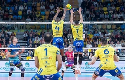 Perugia vượt qua trận tứ kết Champions League bằng 5 set đầy cam go trước Guaguas