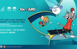 Tom & Jerry “đổ bộ” World Cup Macao 2026: Cú bắt tay lịch sử giữa bóng bàn và hoạt hình huyền thoại