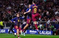 Bảng xếp hạng La Liga sau khi Barcelona thắng ngược và Real Madrid thất bại