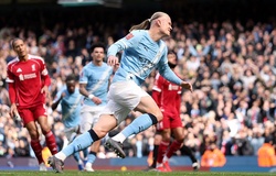 Phản ứng của Haaland sau hat-trick "đặc biệt" cho Man City ở FA Cup
