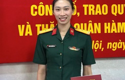 Nguyệt Anh được thăng quân hàm Thiếu tá, phần thưởng cho tinh thần chiến binh của chủ công áo lính